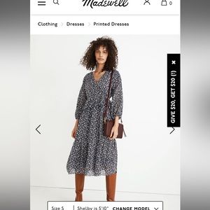 Madewell NWT Midi Dress